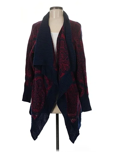 Pre-owned Charlotte Russe Cardigan Sweater In Blue