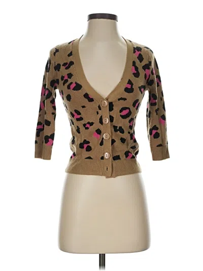 Pre-owned Charlotte Russe Cardigan Sweater In Brown
