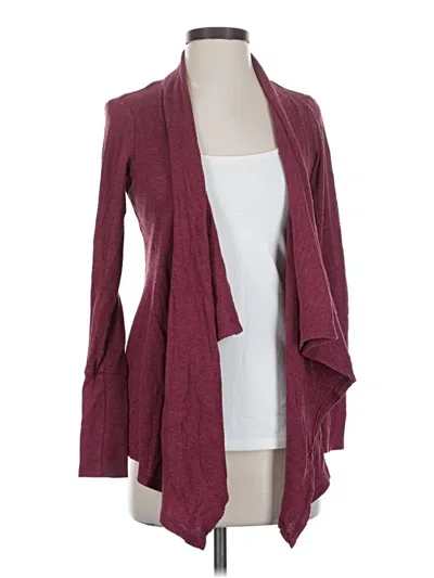 Pre-owned Charlotte Russe Cardigan Sweater In Burgundy