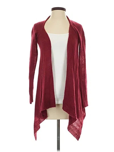 Pre-owned Charlotte Russe Cardigan Sweater In Burgundy