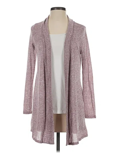 Pre-owned Charlotte Russe Cardigan Sweater In Burgundy