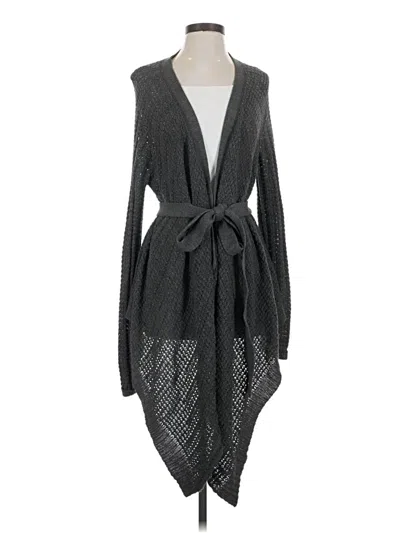 Pre-owned Charlotte Russe Cardigan Sweater In Gray