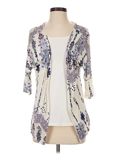 Pre-owned Charlotte Russe Cardigan Sweater In Ivory