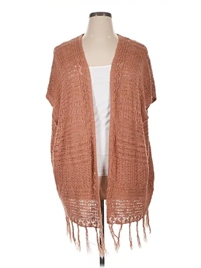 Pre-owned Charlotte Russe Cardigan Sweater In Orange
