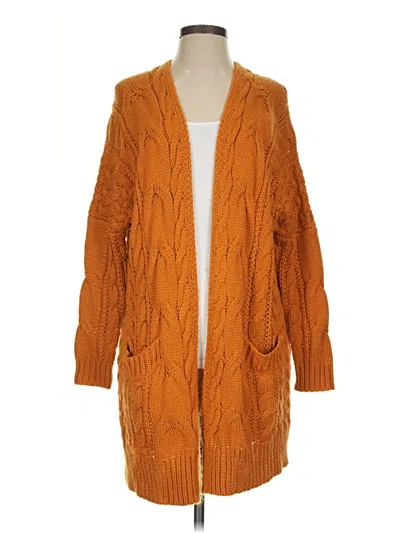 Pre-owned Charlotte Russe Cardigan Sweater In Orange
