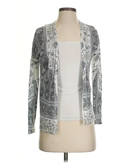 Pre-owned Charlotte Russe Cardigan Sweater In Silver