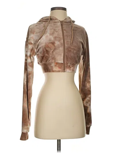 Pre-owned Charlotte Russe Cardigan Sweater In Tan