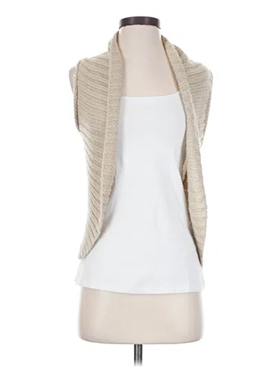 Pre-owned Charlotte Russe Cardigan Sweater In Tan