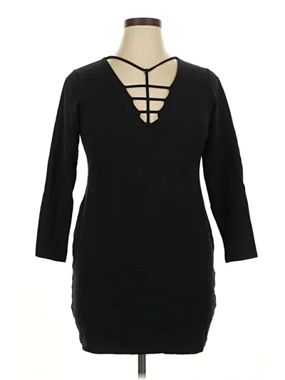 Pre-owned Charlotte Russe Casual Dress In Black