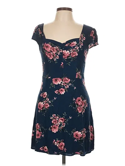 Pre-owned Charlotte Russe Casual Dress In Blue