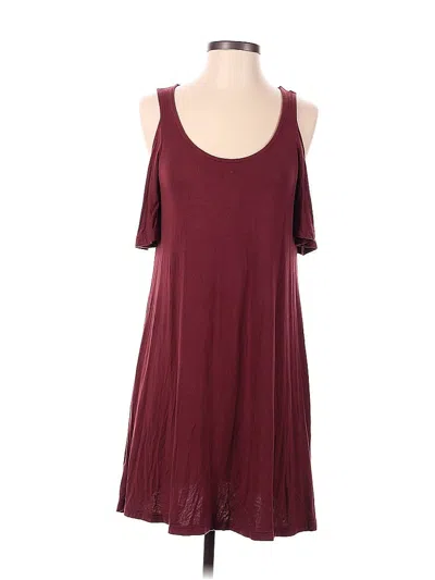 Pre-owned Charlotte Russe Casual Dress In Burgundy