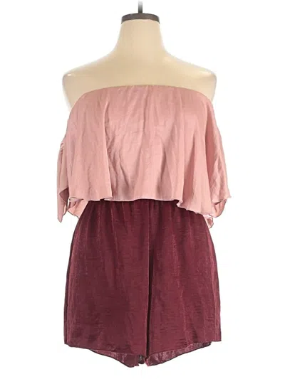 Pre-owned Charlotte Russe Casual Dress In Burgundy