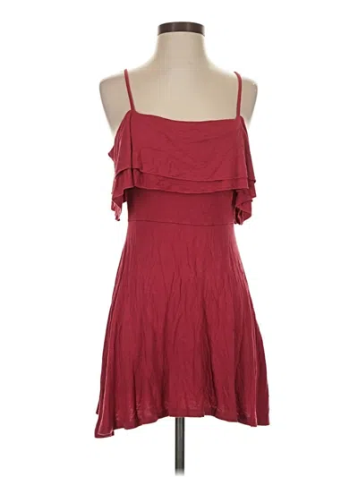 Pre-owned Charlotte Russe Casual Dress In Burgundy