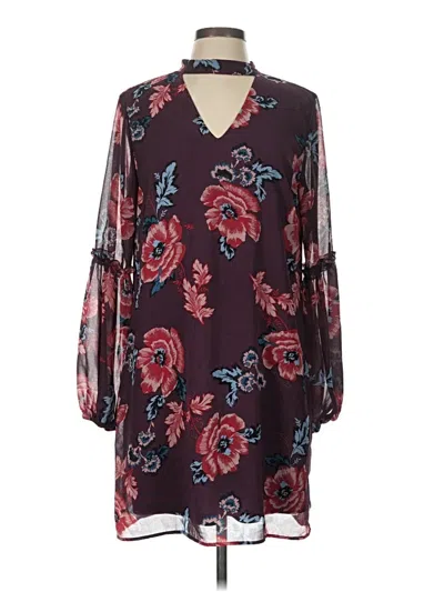 Pre-owned Charlotte Russe Casual Dress In Burgundy