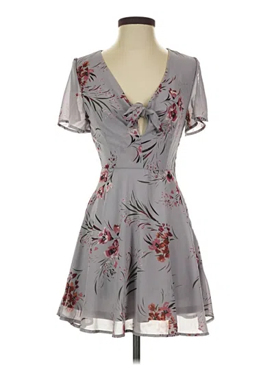 Pre-owned Charlotte Russe Casual Dress In Gray
