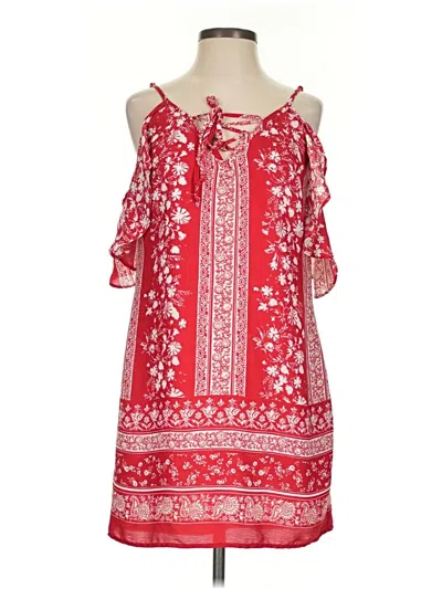 Pre-owned Charlotte Russe Casual Dress In Red