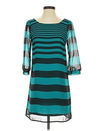 Pre-owned Charlotte Russe Casual Dress In Teal