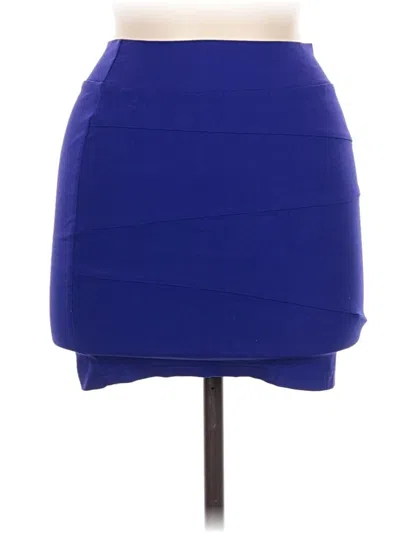 Pre-owned Charlotte Russe Casual Skirt In Blue