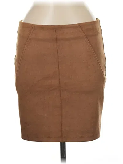 Pre-owned Charlotte Russe Casual Skirt In Brown