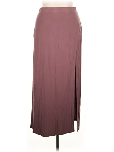 Pre-owned Charlotte Russe Casual Skirt In Burgundy