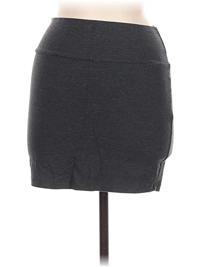 Pre-owned Charlotte Russe Casual Skirt In Gray