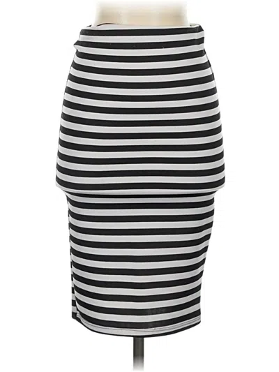 Pre-owned Charlotte Russe Casual Skirt In Gray