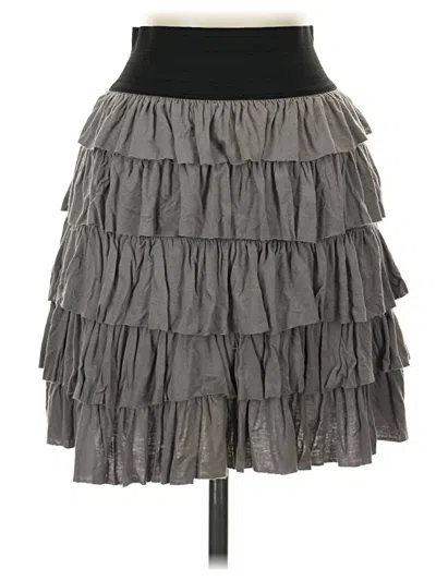 Pre-owned Charlotte Russe Casual Skirt In Gray