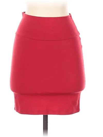 Pre-owned Charlotte Russe Casual Skirt In Red