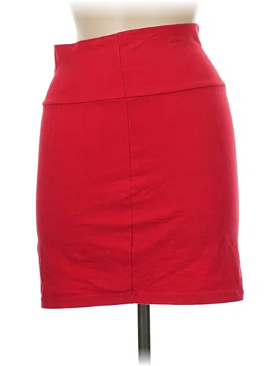 Pre-owned Charlotte Russe Casual Skirt In Red