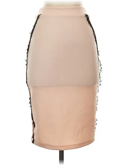 Pre-owned Charlotte Russe Casual Skirt In Tan