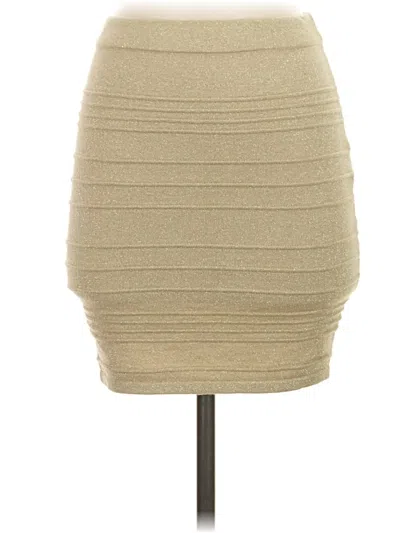 Pre-owned Charlotte Russe Casual Skirt In Tan
