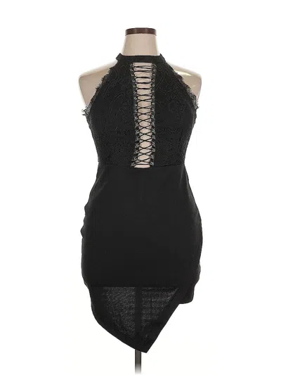 Pre-owned Charlotte Russe Cocktail Dress In Black
