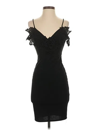 Pre-owned Charlotte Russe Cocktail Dress In Black