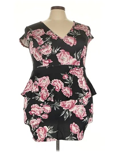 Pre-owned Charlotte Russe Cocktail Dress In Black