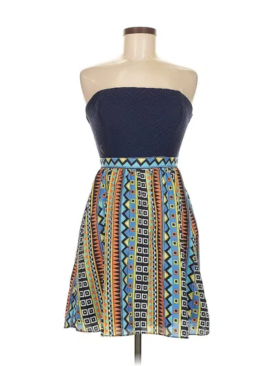 Pre-owned Charlotte Russe Cocktail Dress In Blue