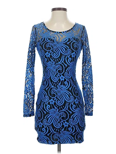 Pre-owned Charlotte Russe Cocktail Dress In Blue