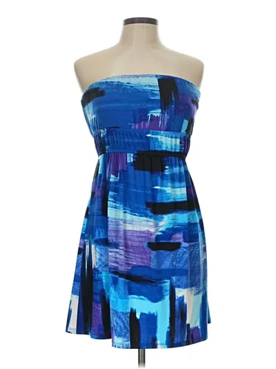 Pre-owned Charlotte Russe Cocktail Dress In Blue