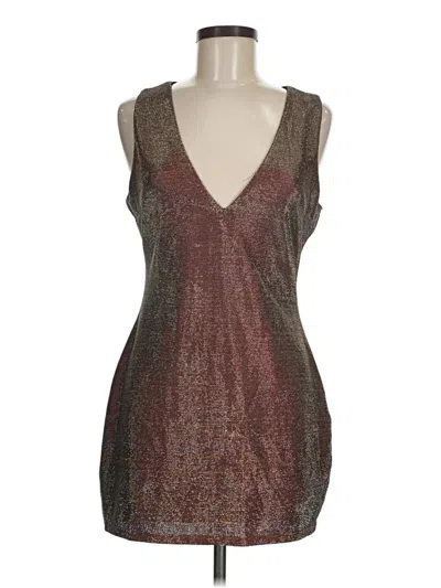 Pre-owned Charlotte Russe Cocktail Dress In Brown
