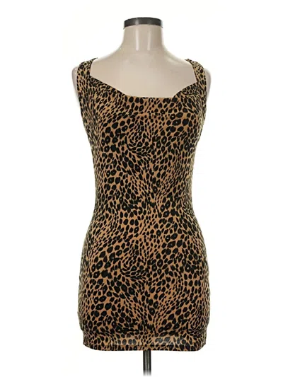 Pre-owned Charlotte Russe Cocktail Dress In Brown