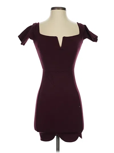 Pre-owned Charlotte Russe Cocktail Dress In Burgundy