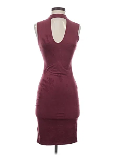 Pre-owned Charlotte Russe Cocktail Dress In Burgundy