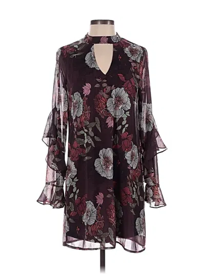 Pre-owned Charlotte Russe Cocktail Dress In Burgundy