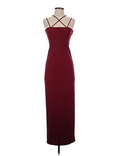Pre-owned Charlotte Russe Cocktail Dress In Burgundy