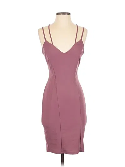 Pre-owned Charlotte Russe Cocktail Dress In Burgundy
