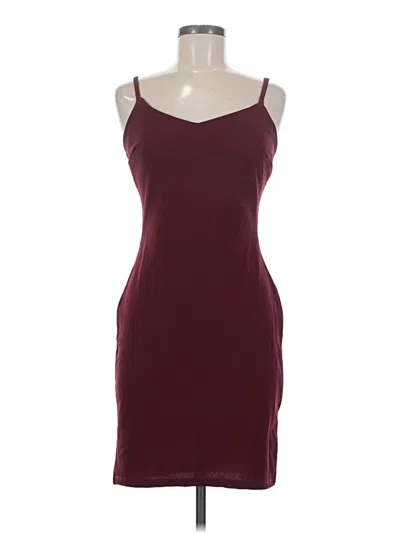 Pre-owned Charlotte Russe Cocktail Dress In Burgundy