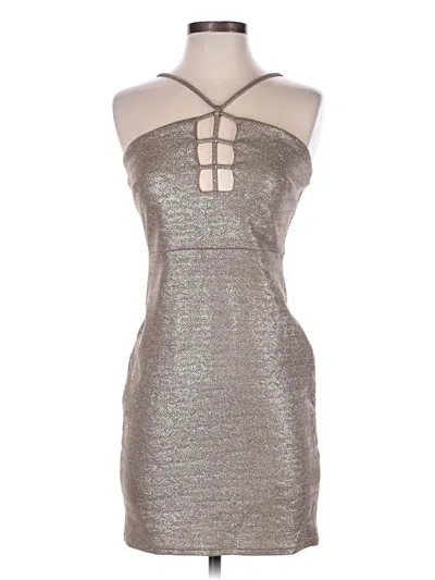 Pre-owned Charlotte Russe Cocktail Dress In Gold