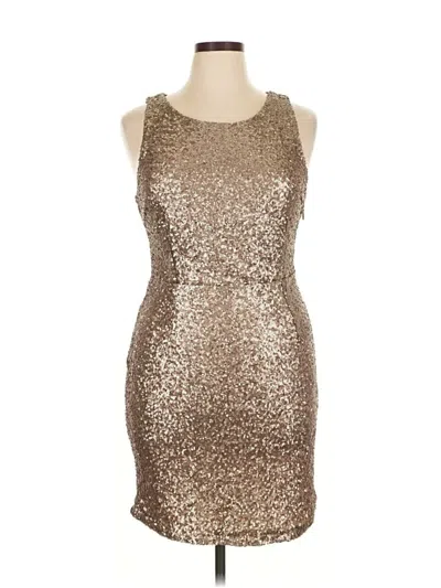 Pre-owned Charlotte Russe Cocktail Dress In Gold