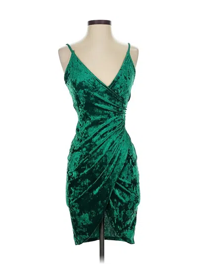 Pre-owned Charlotte Russe Cocktail Dress In Green