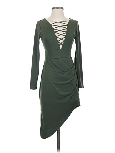 Pre-owned Charlotte Russe Cocktail Dress In Green