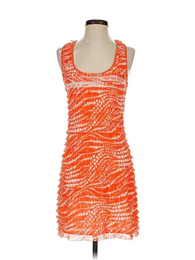 Pre-owned Charlotte Russe Cocktail Dress In Orange